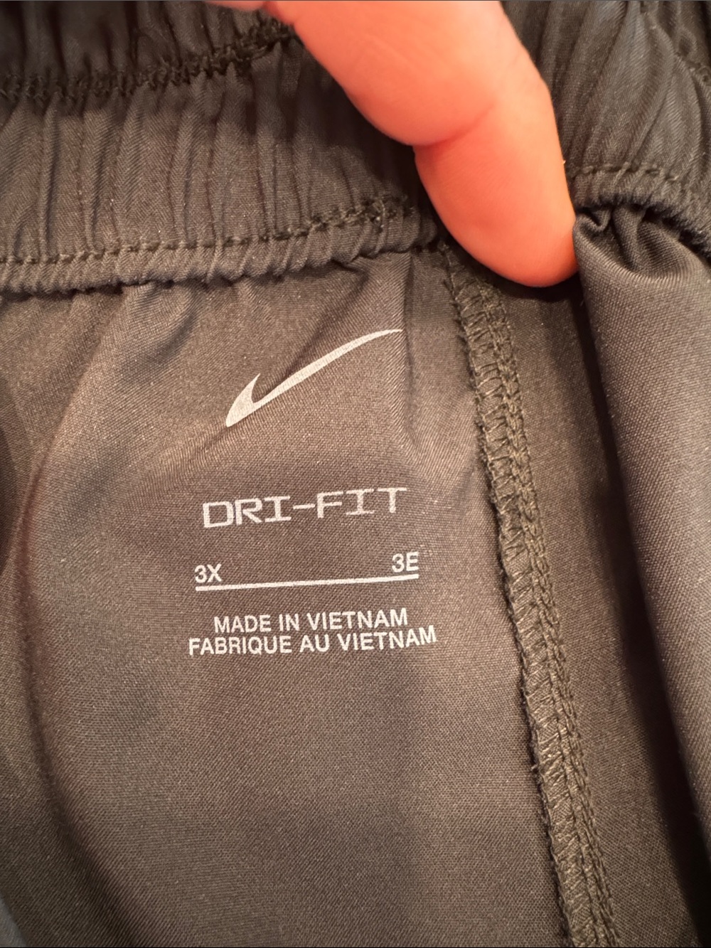 Nike Black Track Joggers with White Swoosh - Picture 2 of 6